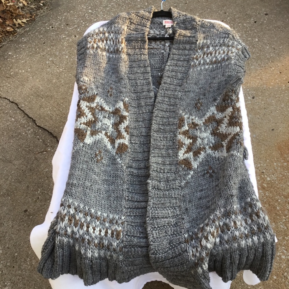 ☃️☃️PLUS SIZE CHUNKY SLEEVELESS KNIT CARDIGAN☃️☃️